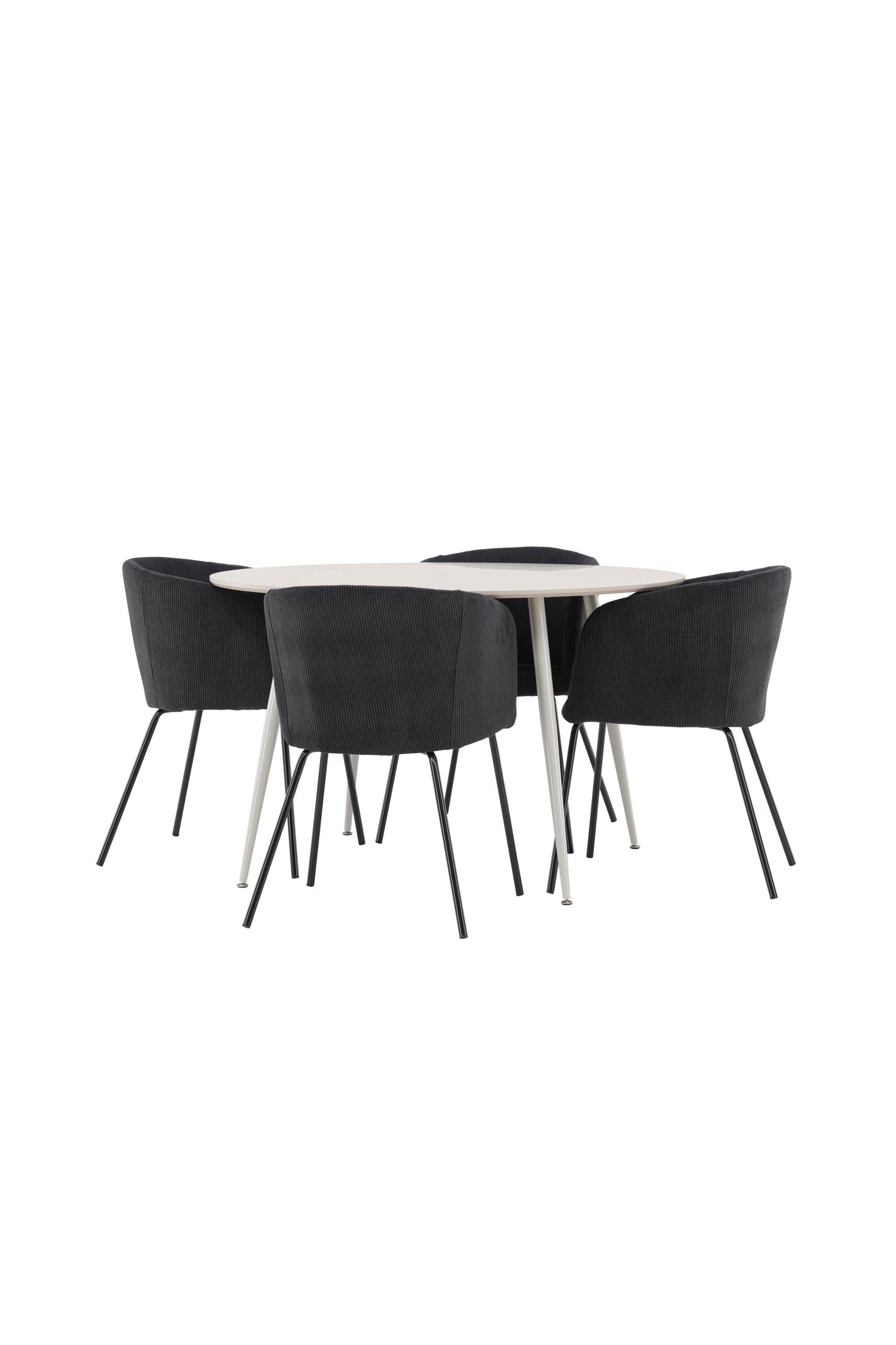 Plaza Matbord med Berit Matstol-GR Dining Set-Venture Home-peaceofhome.se