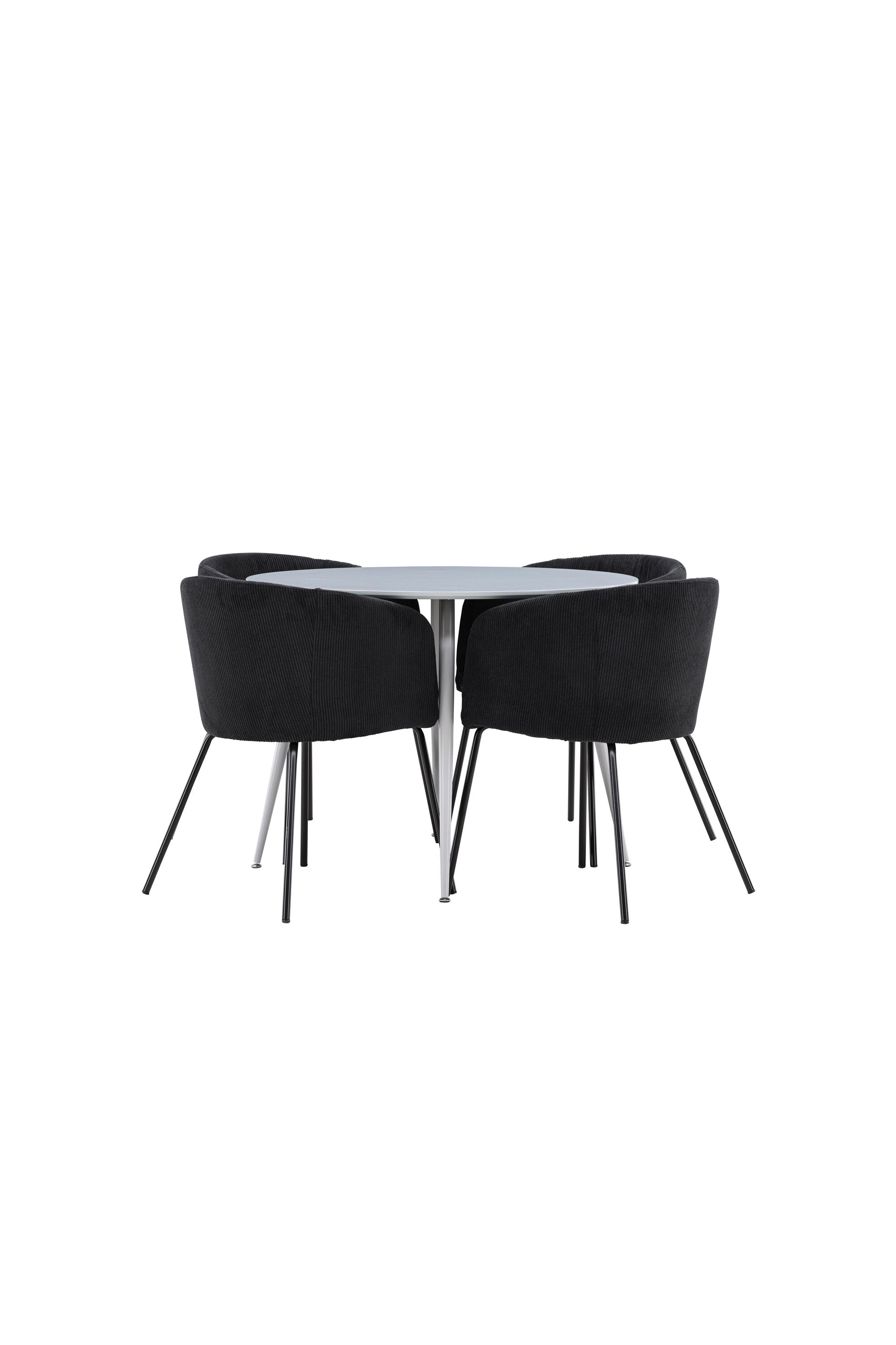 Plaza Matbord med Berit Matstol-GR Dining Set-Venture Home-peaceofhome.se