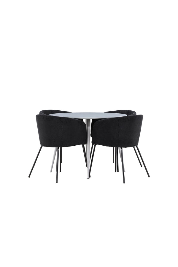 Plaza Matbord med Berit Matstol-GR Dining Set-Venture Home-peaceofhome.se