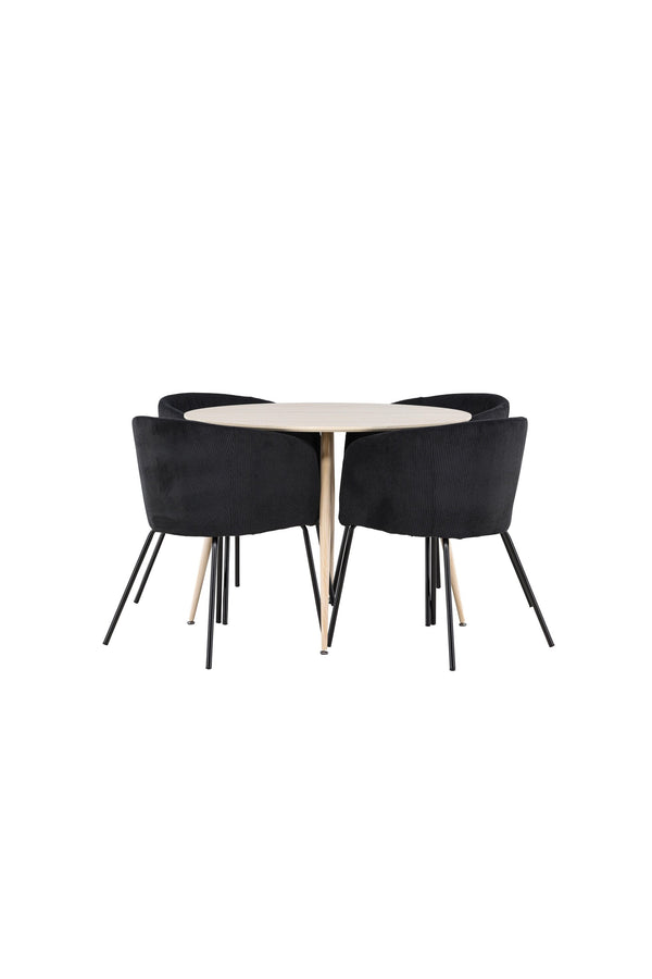 Plaza Matbord med Berit Matstol-GR Dining Set-Venture Home-peaceofhome.se