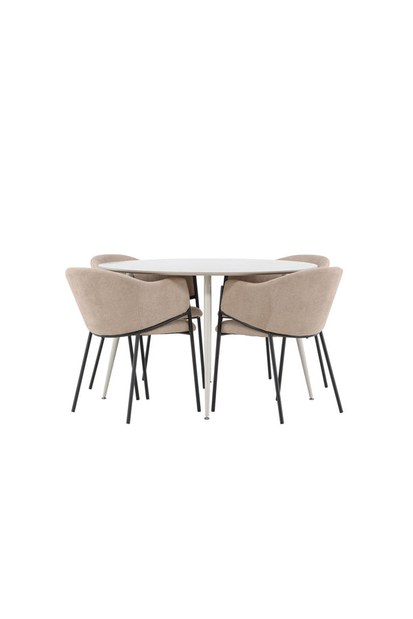 Plaza Matbord med Evelina Matstol-GR Dining Set-Venture Home-peaceofhome.se