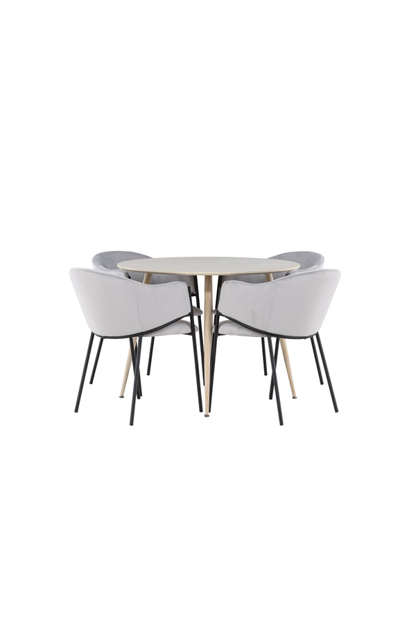 Plaza Matbord med Evelina Matstol-GR Dining Set-Venture Home-peaceofhome.se