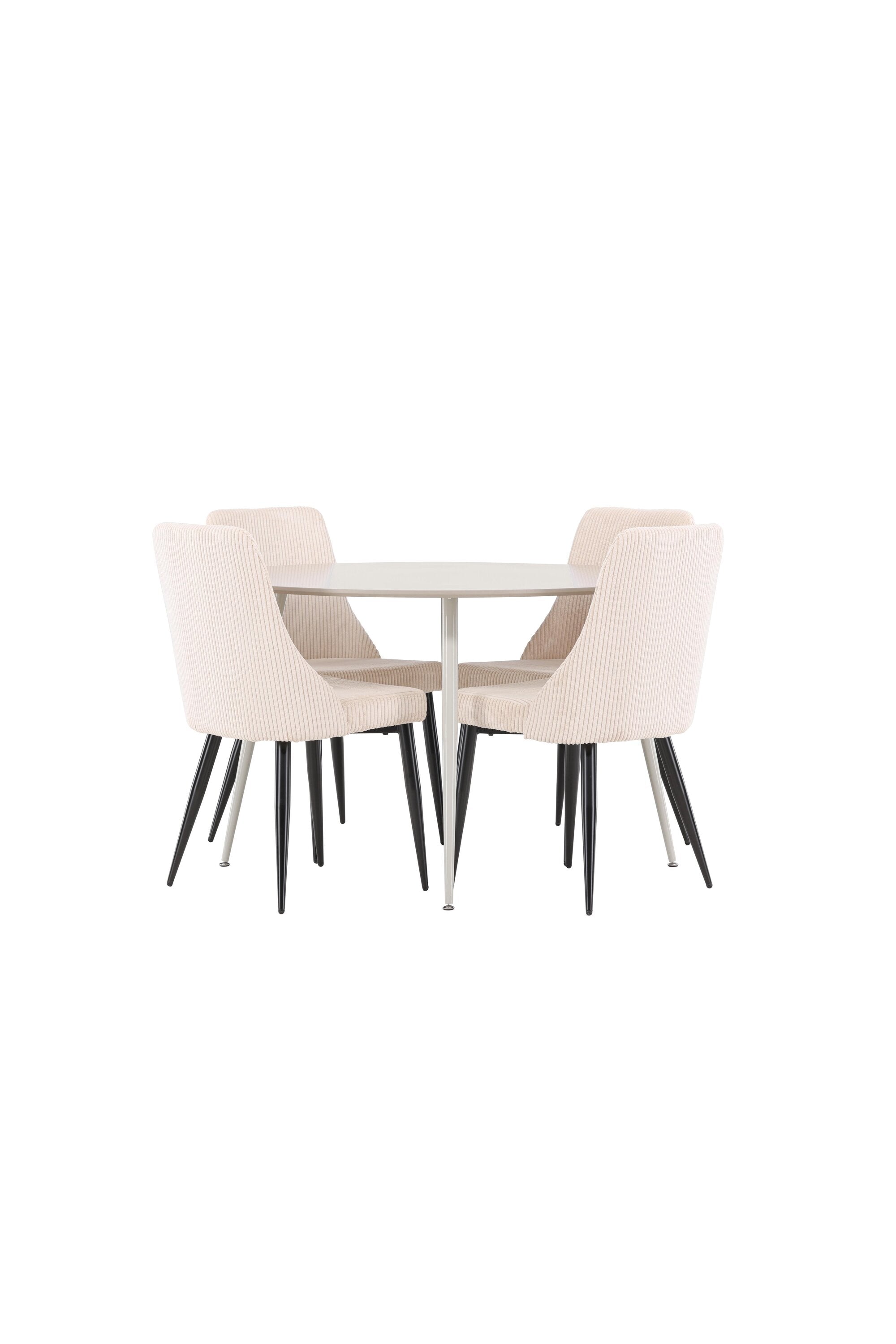 Plaza Matbord med Leone Matstol-GR Dining Set-Venture Home-peaceofhome.se