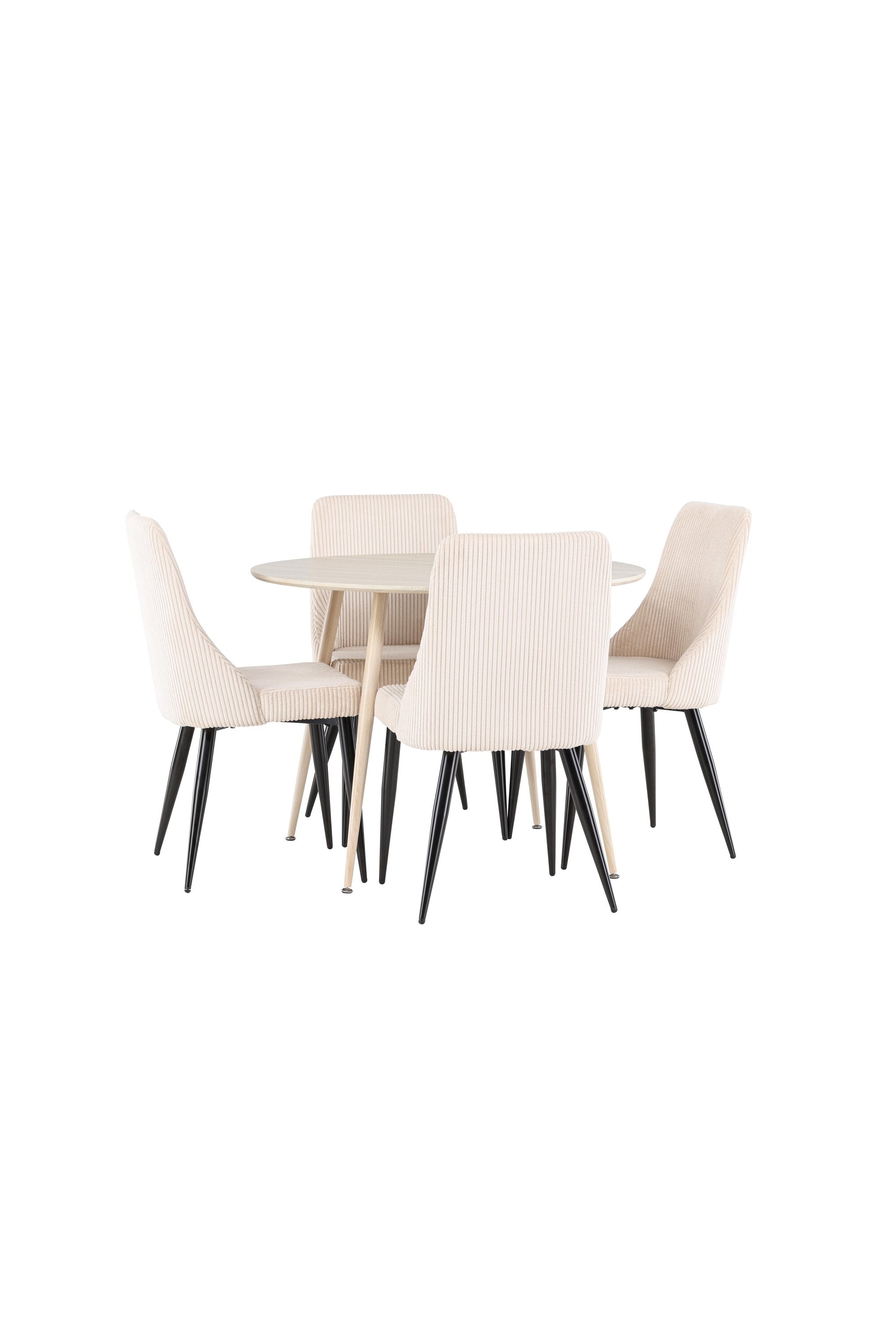 Plaza Matbord med Leone Matstol-GR Dining Set-Venture Home-peaceofhome.se