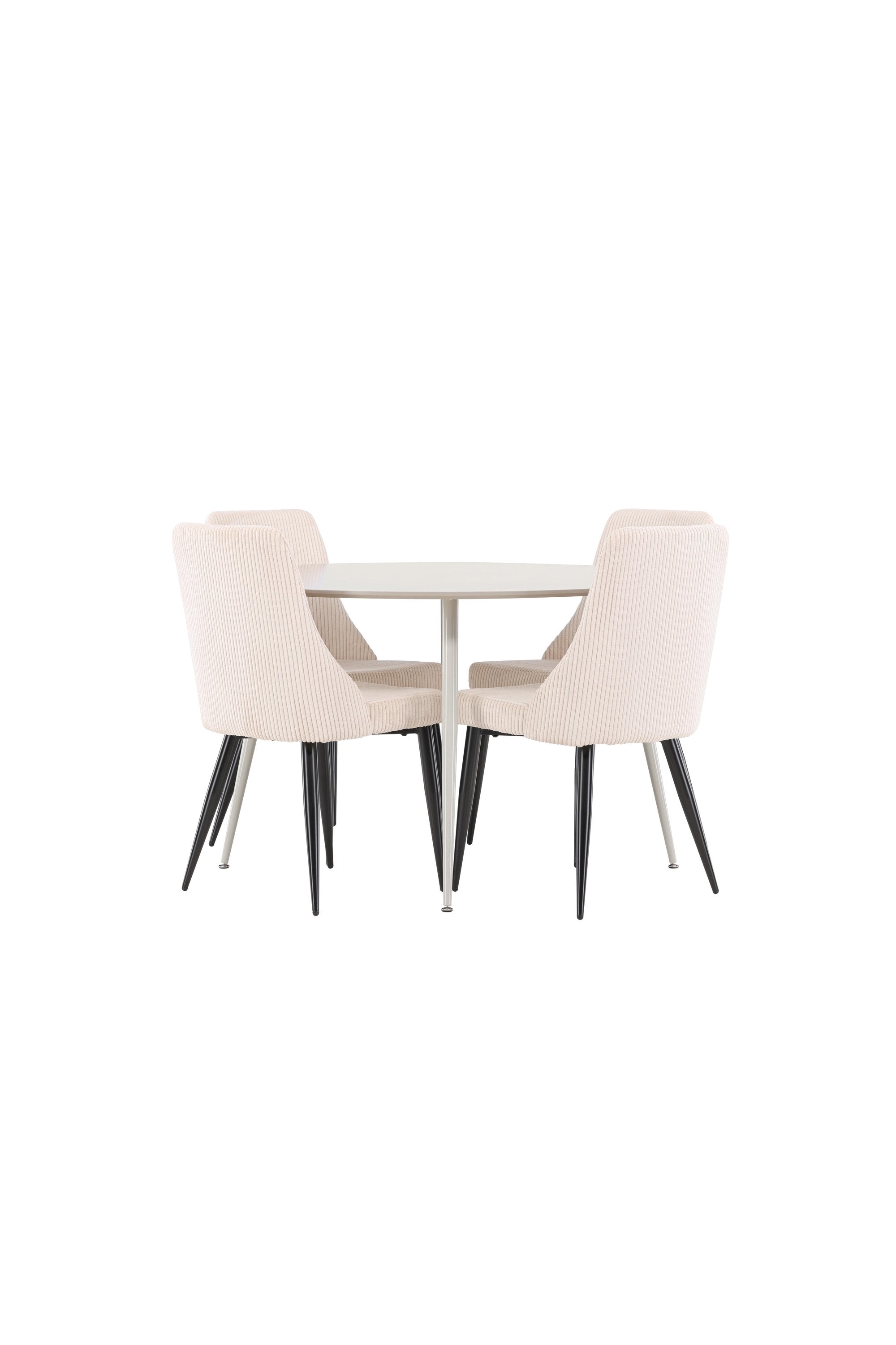 Plaza Matbord med Leone Matstol-GR Dining Set-Venture Home-peaceofhome.se