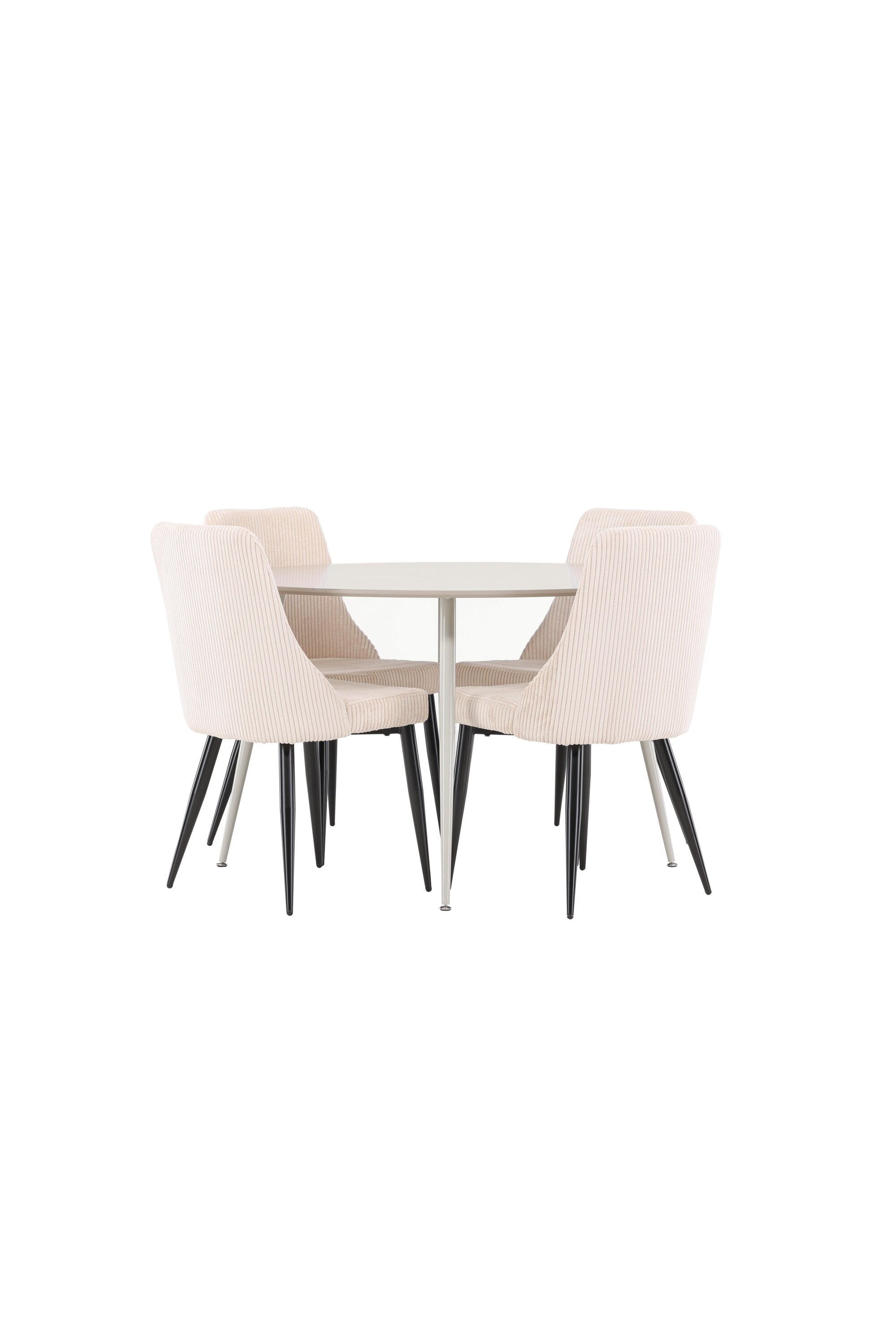 Plaza Matbord med Leone Matstol-GR Dining Set-Venture Home-peaceofhome.se