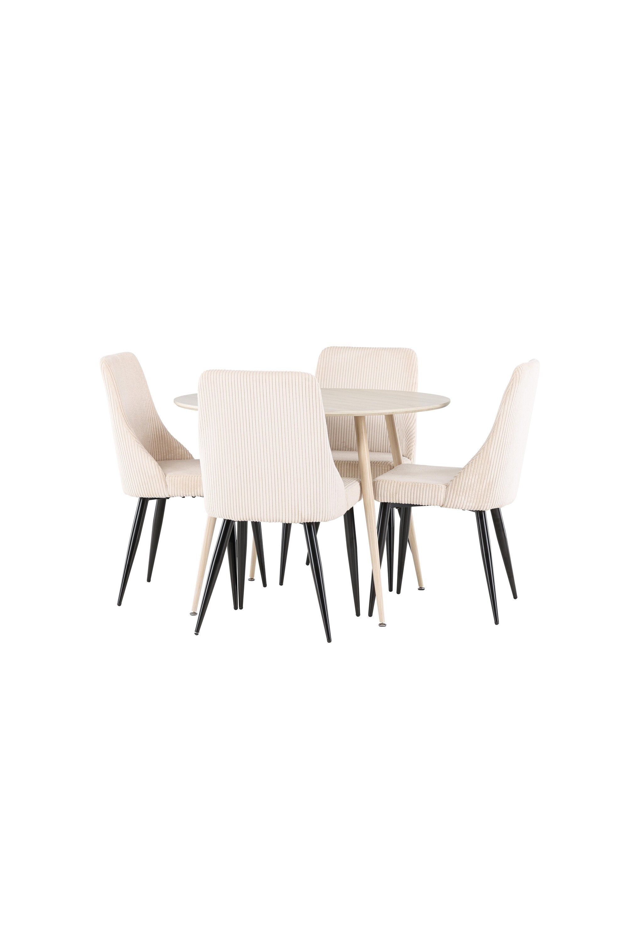 Plaza Matbord med Leone Matstol-GR Dining Set-Venture Home-peaceofhome.se