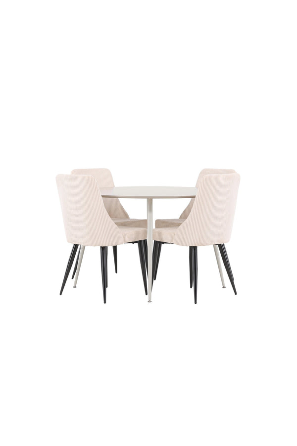 Plaza Matbord med Leone Matstol-GR Dining Set-Venture Home-peaceofhome.se