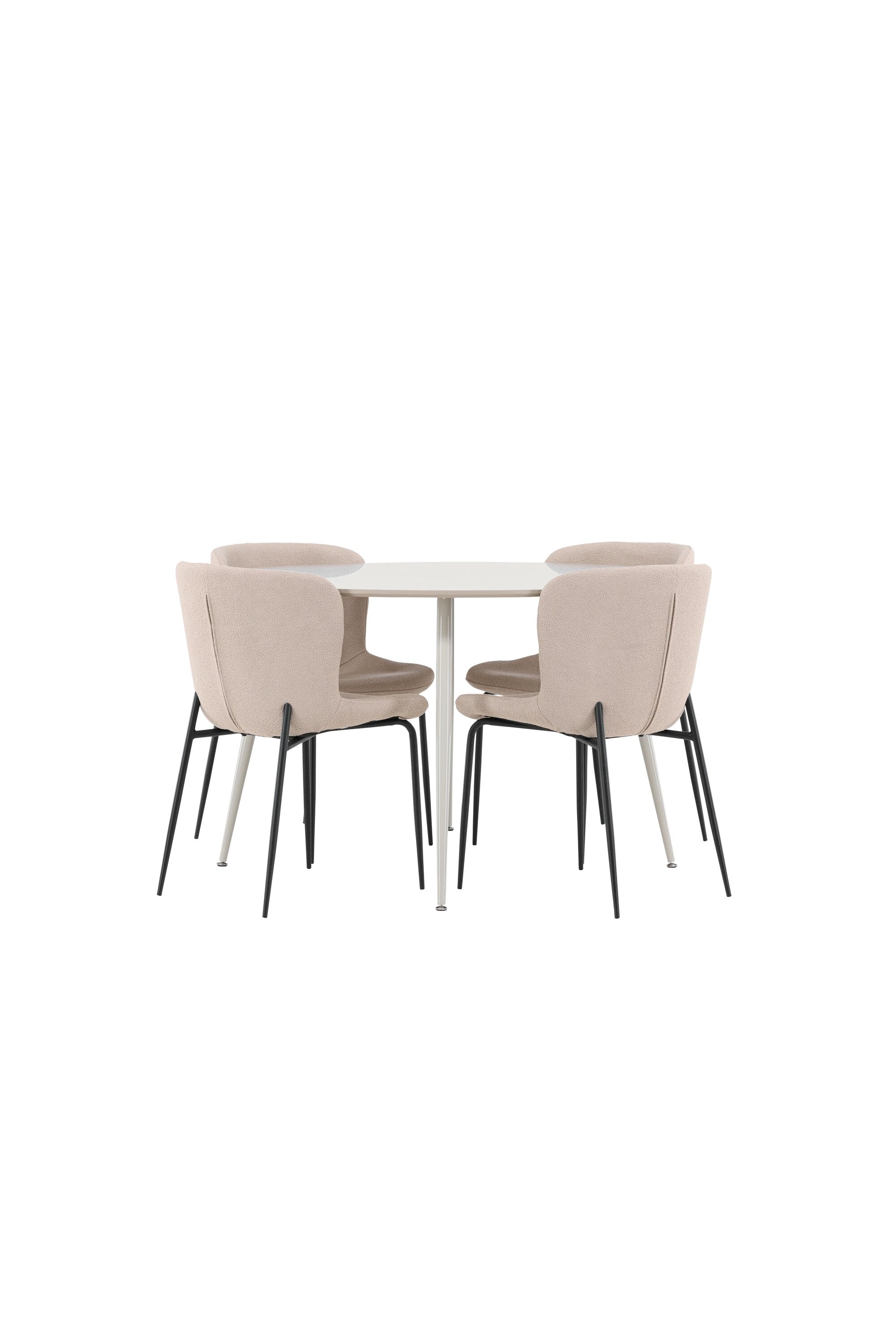 Plaza Matbord med Modesto Matstol-GR Dining Set-Venture Home-peaceofhome.se