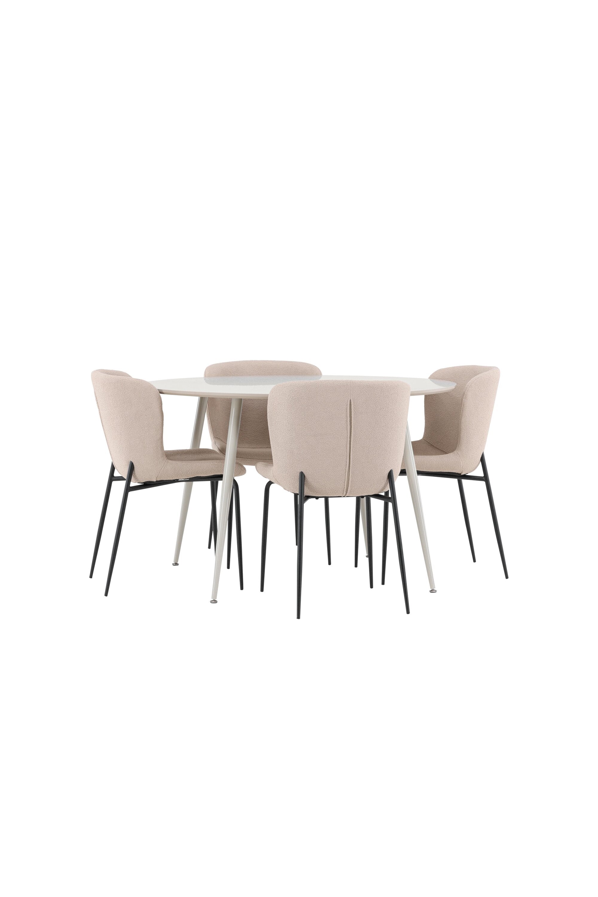 Plaza Matbord med Modesto Matstol-GR Dining Set-Venture Home-peaceofhome.se