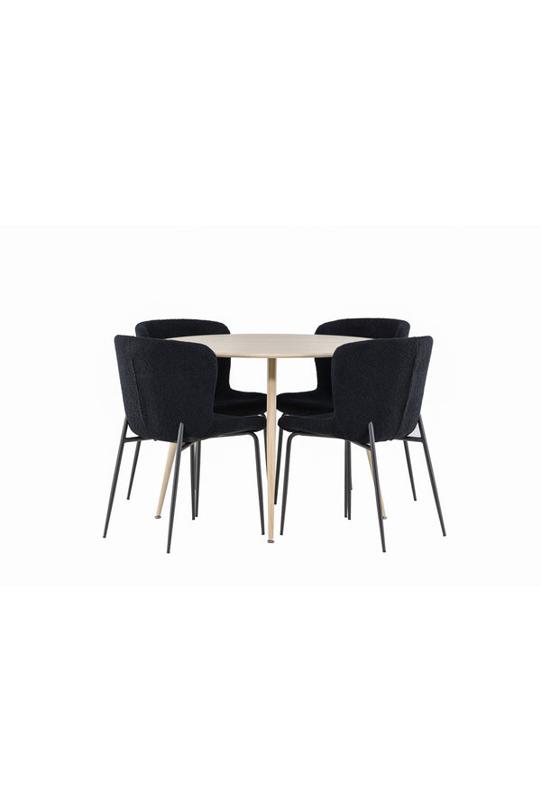 Plaza Matbord med Modesto Matstol-GR Dining Set-Venture Home-peaceofhome.se