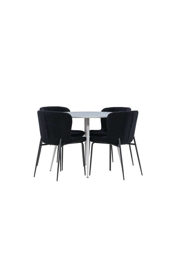 Plaza Matbord med Modesto Matstol-GR Dining Set-Venture Home-peaceofhome.se