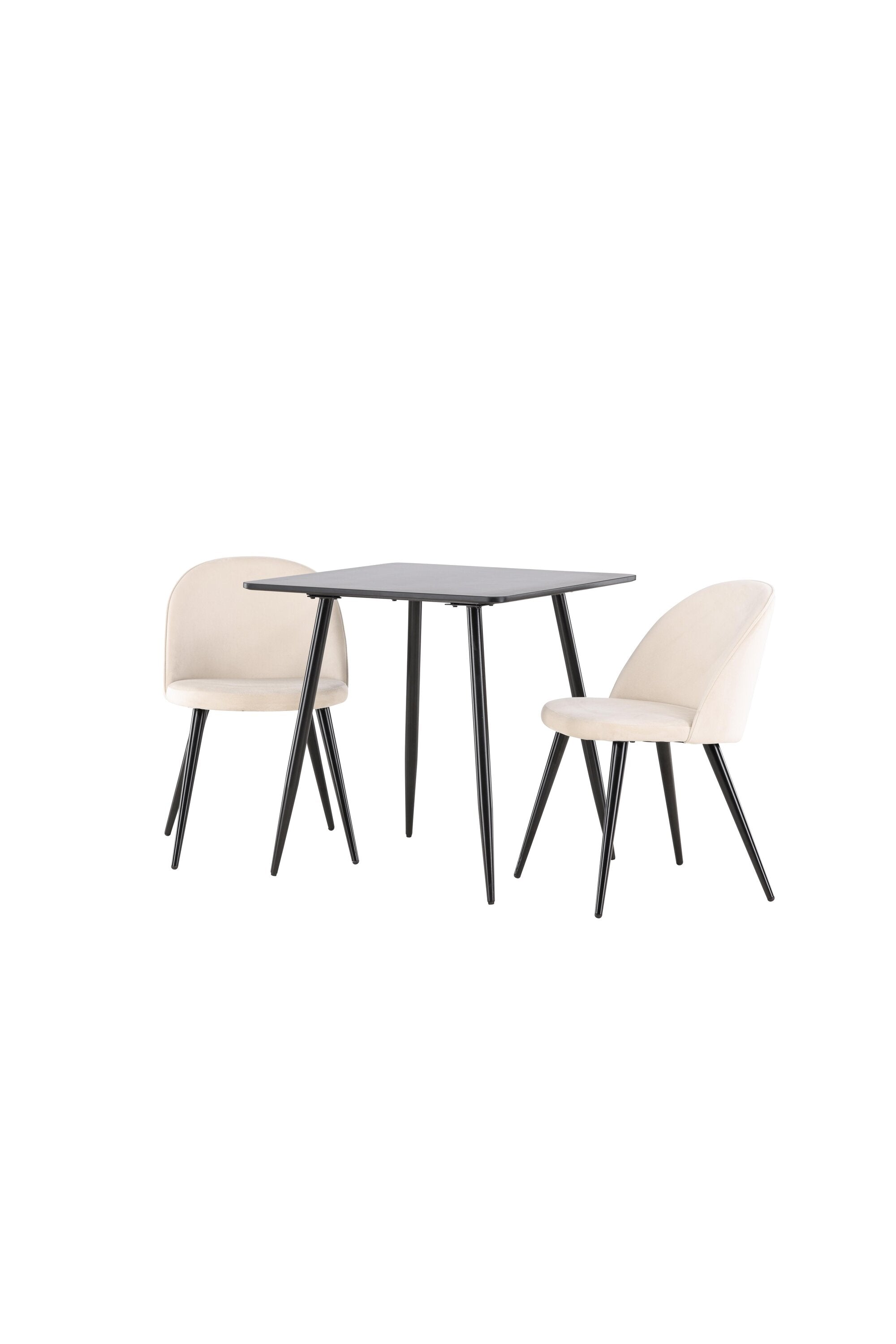 Polar Matbord med Velvet Matstol-GR Dining Set-Venture Home-peaceofhome.se