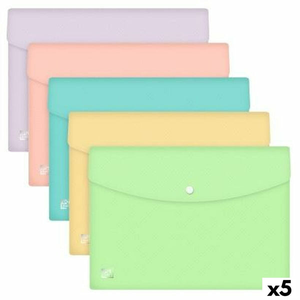 Portföljmapp Oxford URBAN Multicolour A4 polypropen Lås (5 antal)-Kontor och Kontorsmaterial, Kontorsmaterial-Oxford-peaceofhome.se