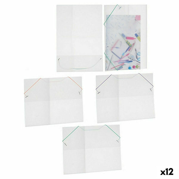 Portföljmapp Transparent (1 x 26 x 35,5 cm) (12 antal)-Kontor och Kontorsmaterial, Kontorsmaterial-Pincello-peaceofhome.se