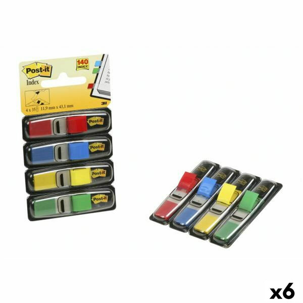 Post-it-set Post-it 683-4 Multicolour 12 x 43,1 mm (6 antal)-Kontor och Kontorsmaterial, Kontorsmaterial-Post-it-peaceofhome.se