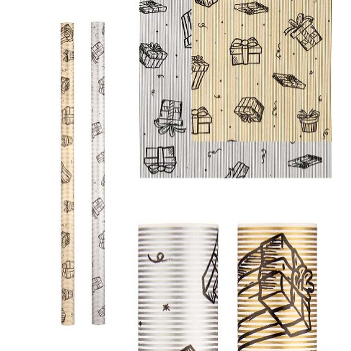 Presentpapper LWC01282 01/02 LWC01282 01/02 70 x 200 cm (50 antal)-Kontor och Kontorsmaterial, Pappersprodukter för kontoret-BigBuy Home-peaceofhome.se