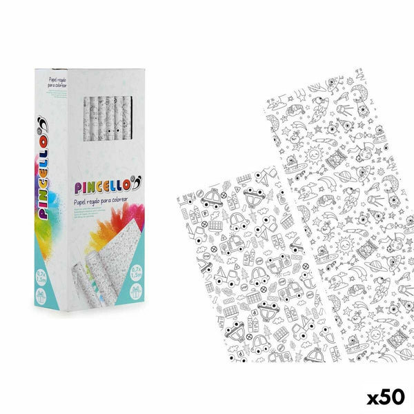 Presentpapper Pincello 80GR - COLOREAR 80GR - COLOREAR 0,7 x 1,5 m Fordon Utomjording (50 antal)-Kontor och Kontorsmaterial, Pappersprodukter för kontoret-Pincello-peaceofhome.se