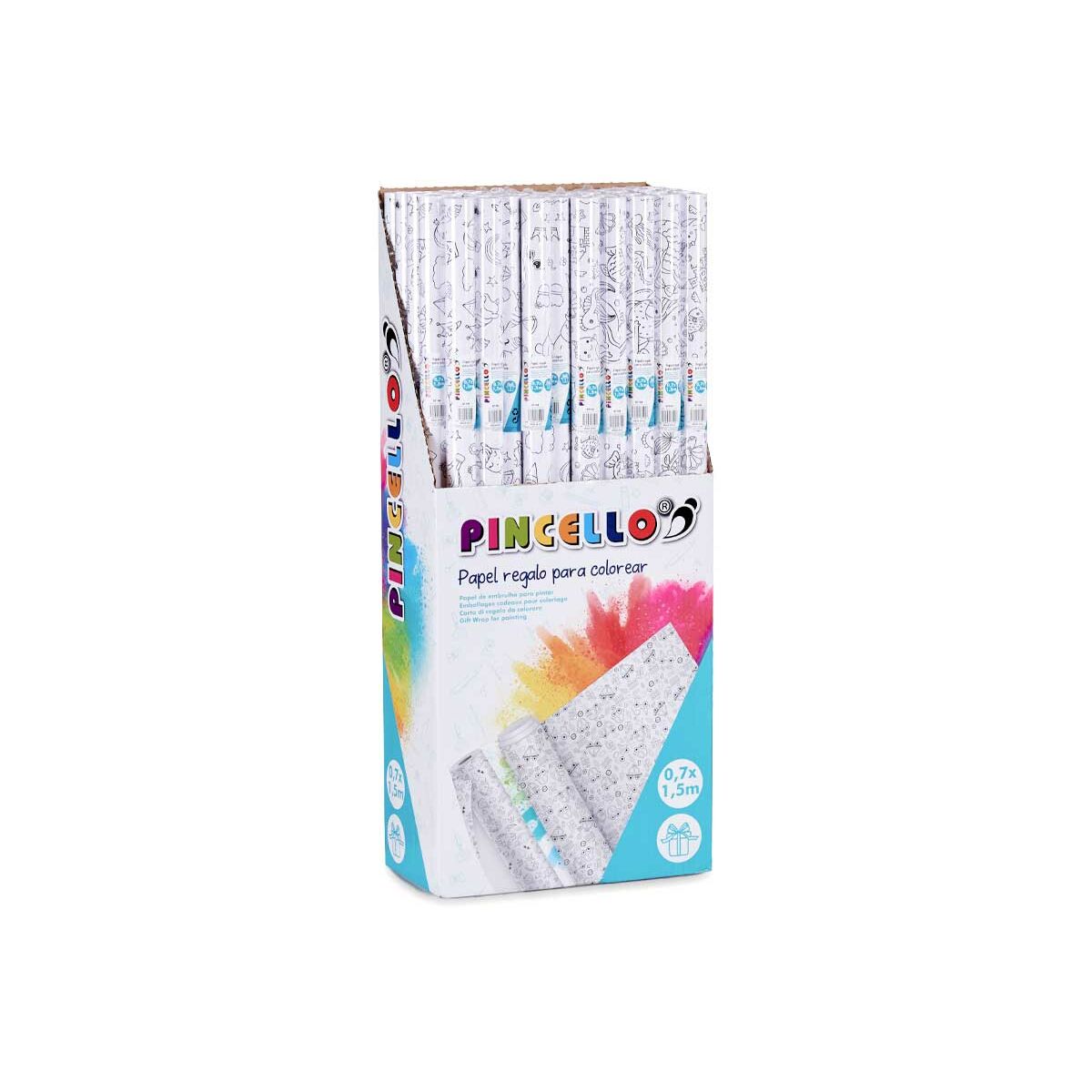 Presentpapper Pincello 80GR - COLOREAR 80GR - COLOREAR Vit 70 x 150 cm (50 antal)-Kontor och Kontorsmaterial, Pappersprodukter för kontoret-Pincello-peaceofhome.se