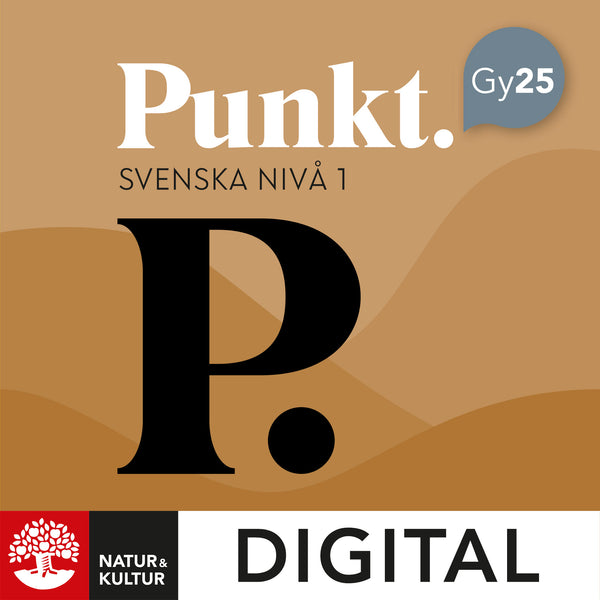 Punkt Svenska nivå 1 Digital-Digitala böcker-Natur & Kultur Digital-peaceofhome.se
