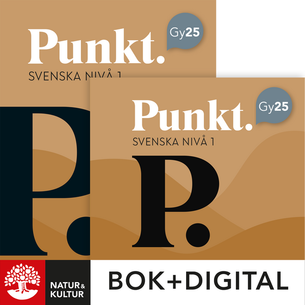 Punkt Svenska nivå 1 Paket Bok+Digital-Digitala böcker-Natur & Kultur Digital-peaceofhome.se