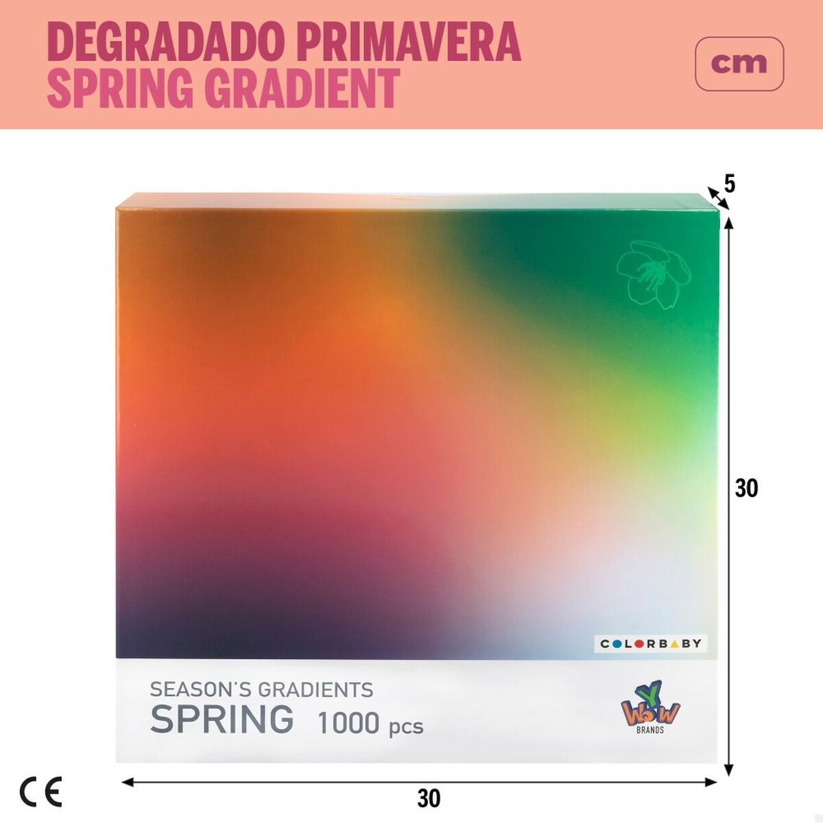 Pussel Colorbaby Season's Gradients Spring 68 x 50 cm (6 antal)-Leksaker och spel, Pussel och hjärngrupper-Colorbaby-peaceofhome.se