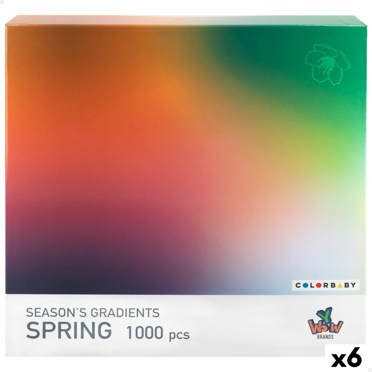 Pussel Colorbaby Season's Gradients Spring 68 x 50 cm (6 antal)-Leksaker och spel, Pussel och hjärngrupper-Colorbaby-peaceofhome.se