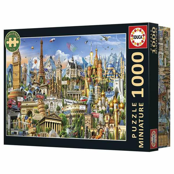 Pussel Educa Europe Minature 1000 Delar-Leksaker och spel, Pussel och hjärngrupper-Educa-peaceofhome.se