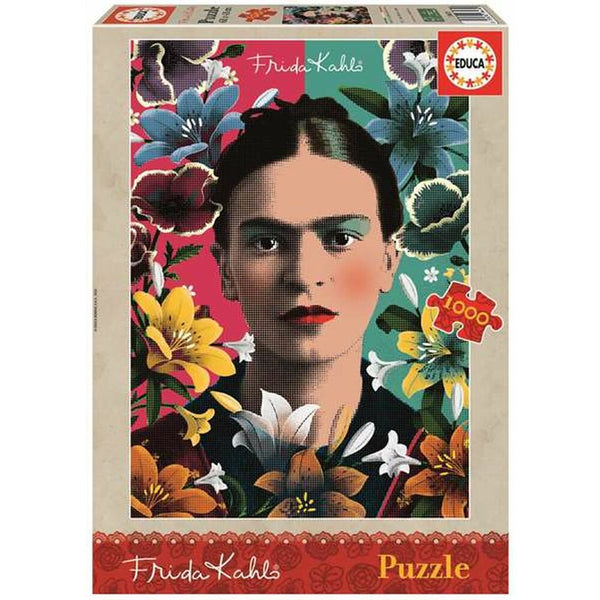 Pussel Educa Frida Kahlo 1000 pcs-Leksaker och spel, Pussel och hjärngrupper-Educa-peaceofhome.se