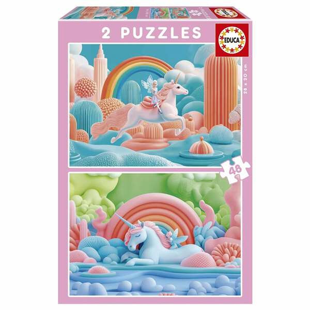 Pussel Educa Magic Unicorns (2 antal)-Leksaker och spel, Pussel och hjärngrupper-Educa-peaceofhome.se
