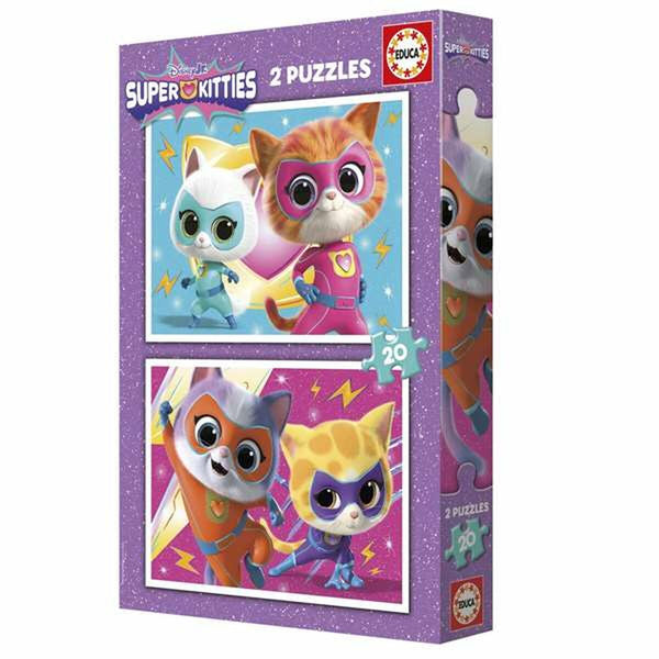 Pussel Educa Superkitties-Leksaker och spel, Pussel och hjärngrupper-Educa-peaceofhome.se