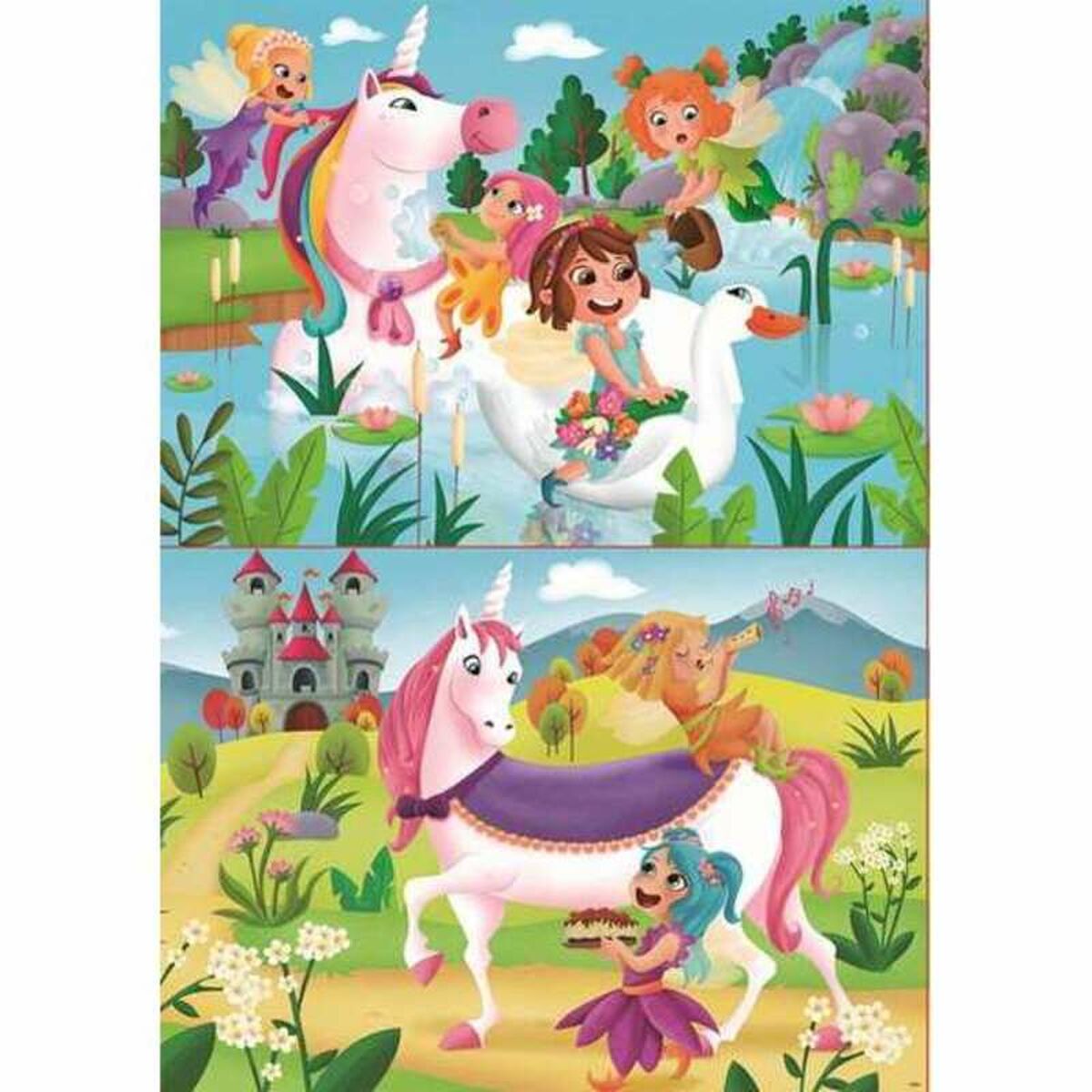 Pussel Educa Unicorns and Fairies (40 pcs)-Leksaker och spel, Pussel och hjärngrupper-Educa-peaceofhome.se