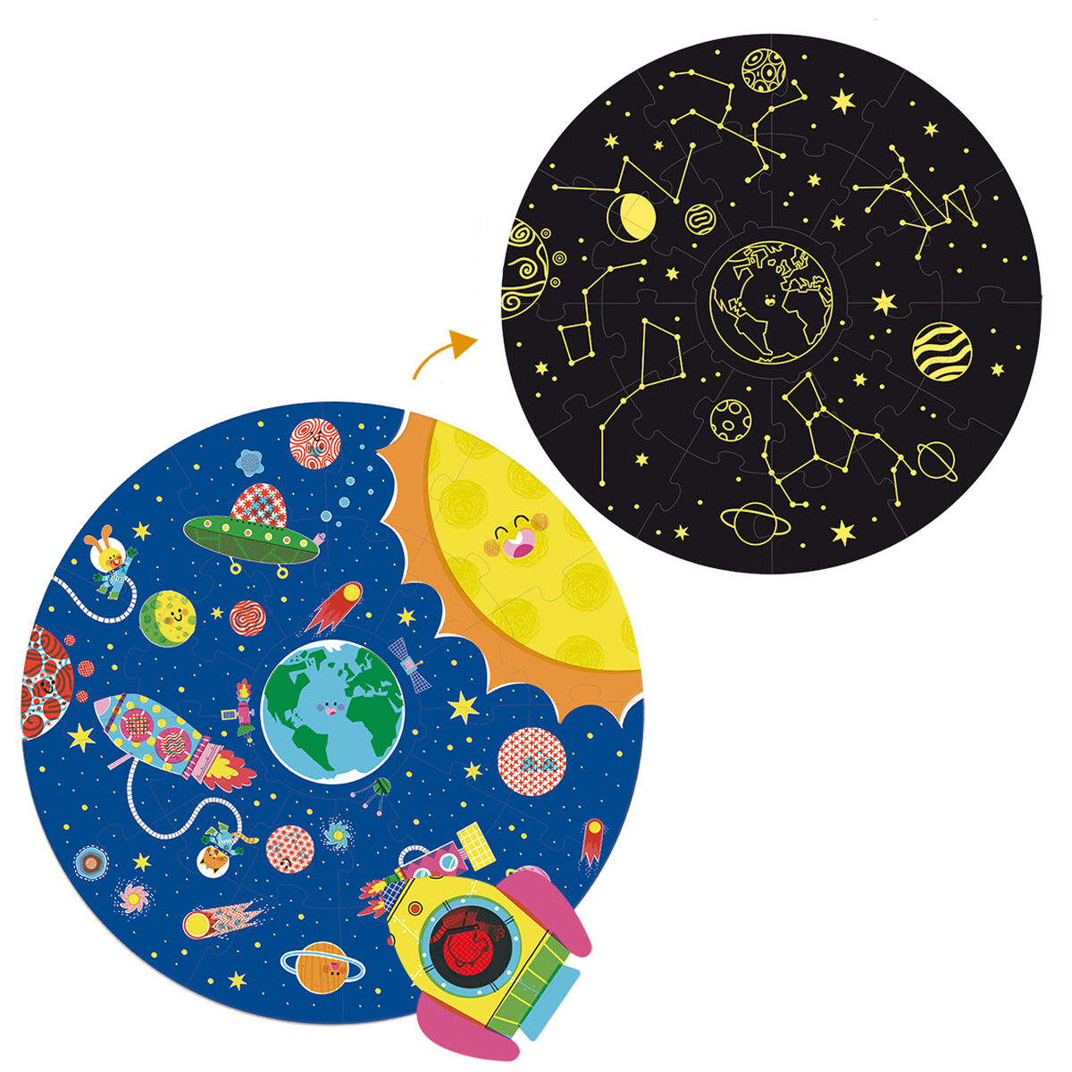 Pussel Goula XXL Space 25 Delar-Leksaker och spel, Pussel och hjärngrupper-Goula-peaceofhome.se