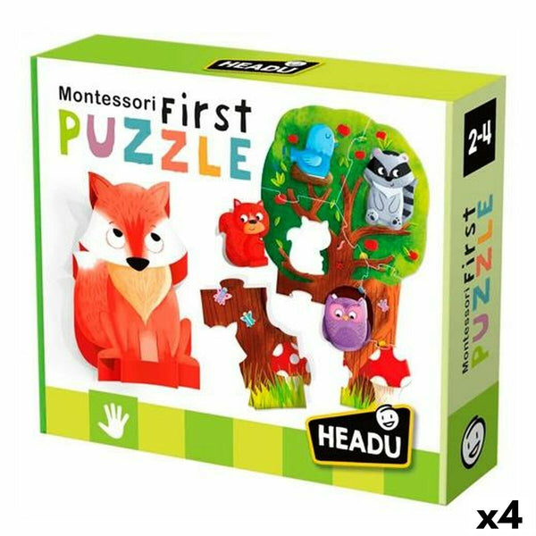 Pussel HEADU Montessori Skog (4 antal)-Leksaker och spel, Pussel och hjärngrupper-HEADU-peaceofhome.se