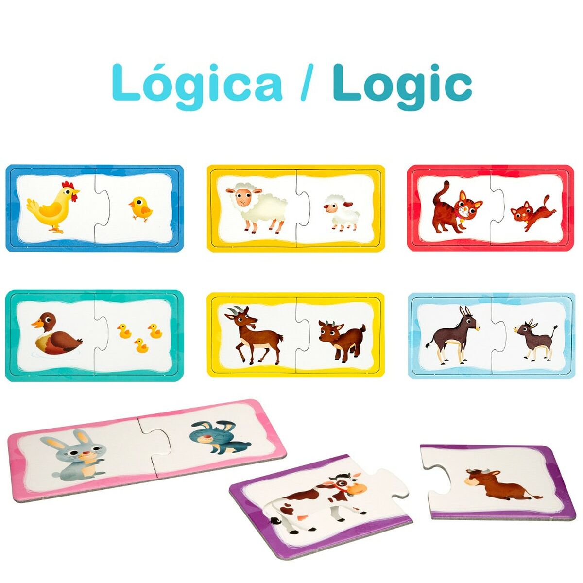Pussel Lisciani Giochi Carotina Baby 16 x 1 x 16,5 cm Bondgård 4-i-1 (12 antal)-Leksaker och spel, Pussel och hjärngrupper-Lisciani Giochi-peaceofhome.se