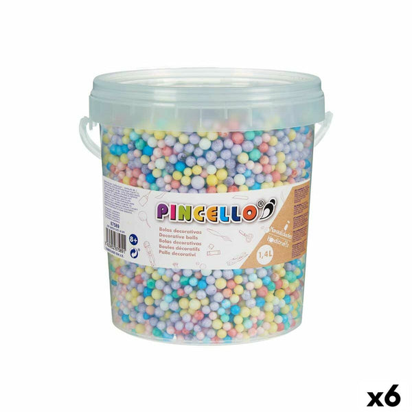 Pysselmaterial Bollar 6 antal 13,5 x 14 x 14,5 cm-Leksaker och spel, Kreativa aktiviteter-Pincello-peaceofhome.se