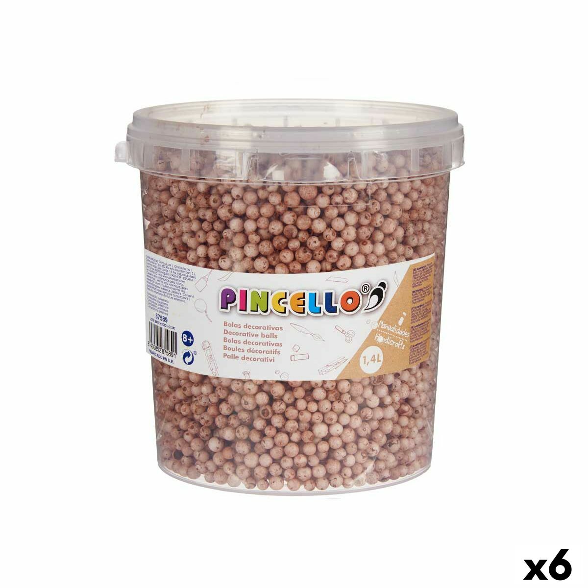 Pysselmaterial Pincello POLIESPAN-MR POLIESPAN-MR 13,5 x 14 x 14,5 cm Bollar 6 antal-Leksaker och spel, Kreativa aktiviteter-Pincello-peaceofhome.se
