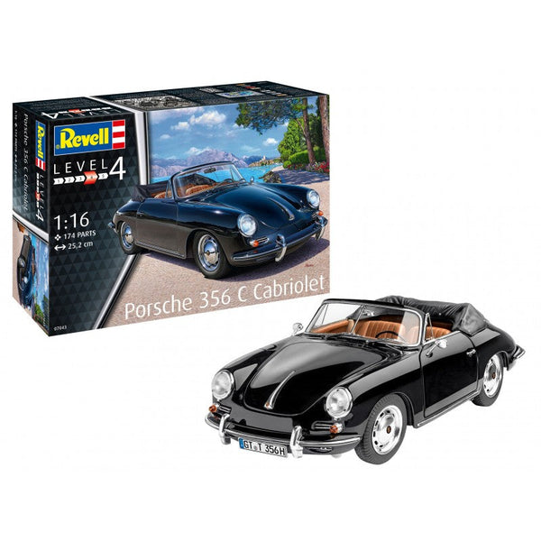 REVELL Porsche 356 C Cabriolet 07043-byggsatser-Klevrings Sverige-peaceofhome.se