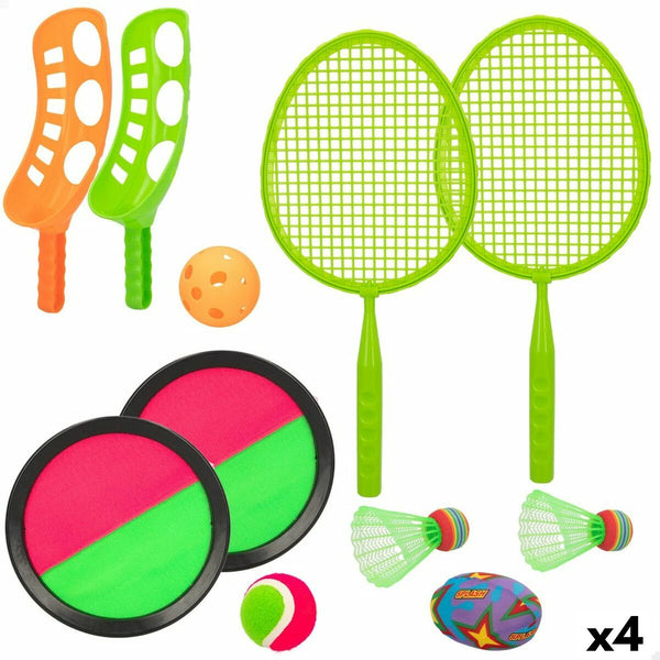 Racket-set Colorbaby Extern 4-i-1 20 x 43,5 x 0,5 cm (4 antal)-Leksaker och spel, Sport och utomhus-Colorbaby-peaceofhome.se