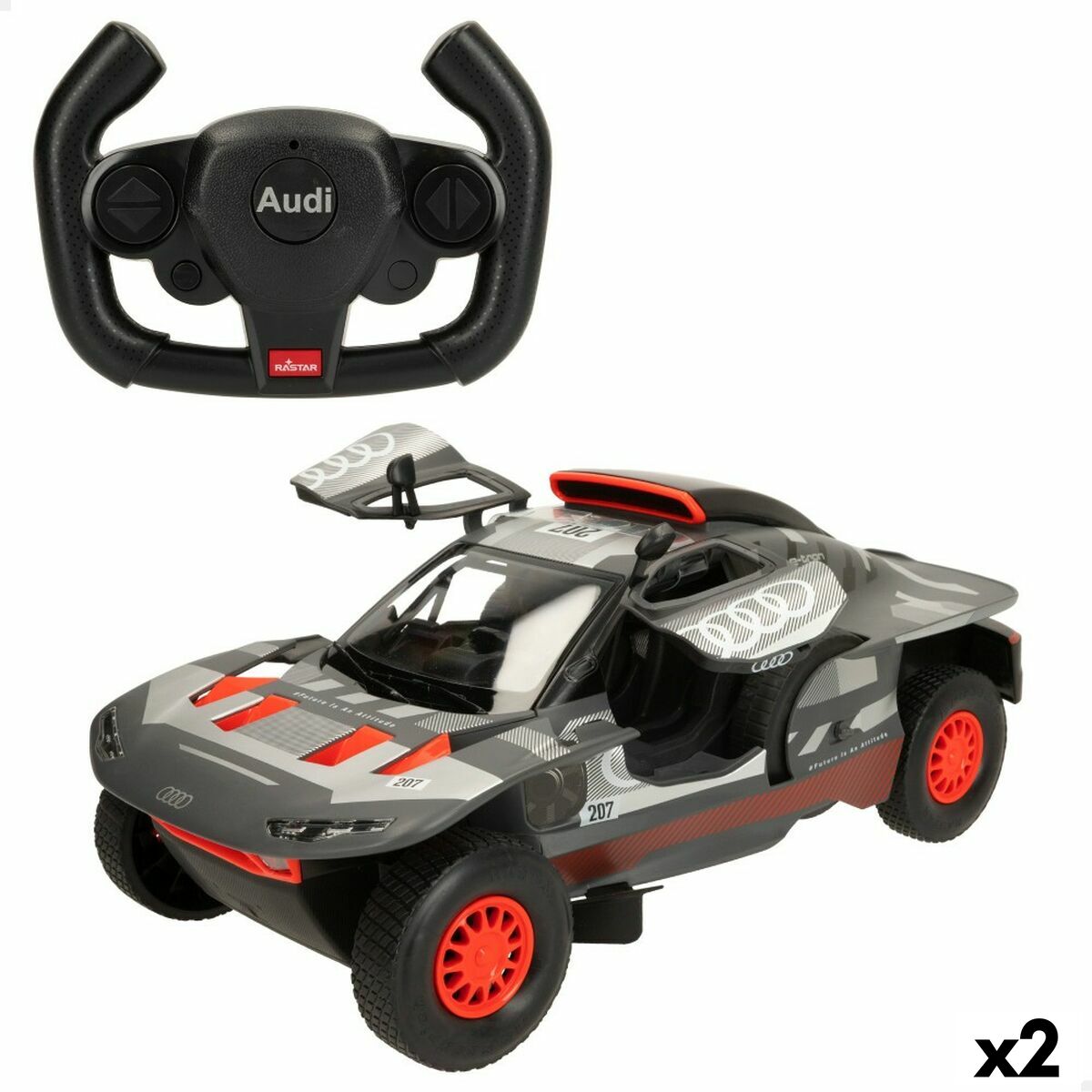 Radiostyrd bil Audi 1:14 33 x 14 x 16 cm (2 antal)-Leksaker och spel, Fordon-Audi-peaceofhome.se