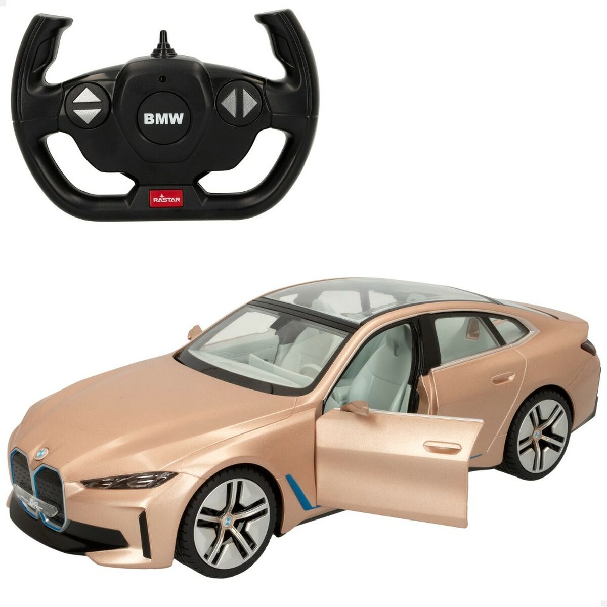 Radiostyrd bil BMW i4 Concept 1:14 Gyllene (2 antal)-Leksaker och spel, Fordon-BMW-peaceofhome.se