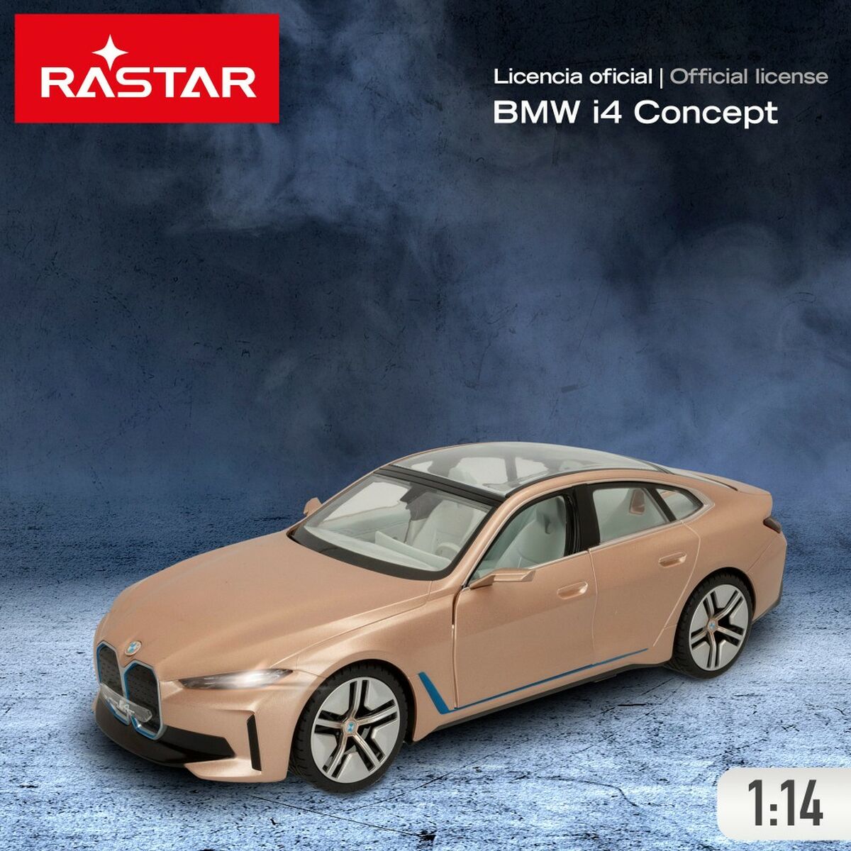Radiostyrd bil BMW i4 Concept 1:14 Gyllene (2 antal)-Leksaker och spel, Fordon-BMW-peaceofhome.se