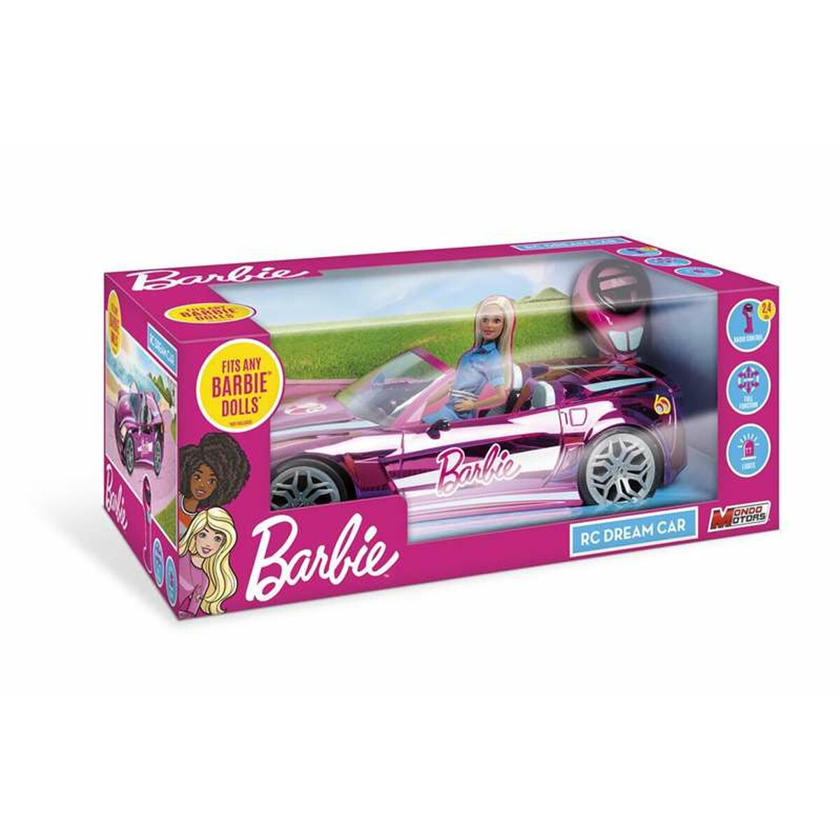 Radiostyrd bil Barbie Dream car 1:10 40 x 17,5 x 12,5 cm-Leksaker och spel, Fordon-Barbie-peaceofhome.se