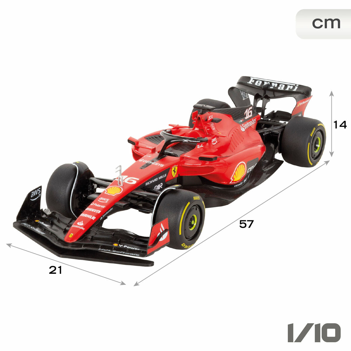Radiostyrd bil Ferrari F1 2023 1:10 (2 antal)-Leksaker och spel, Fordon-Ferrari-peaceofhome.se