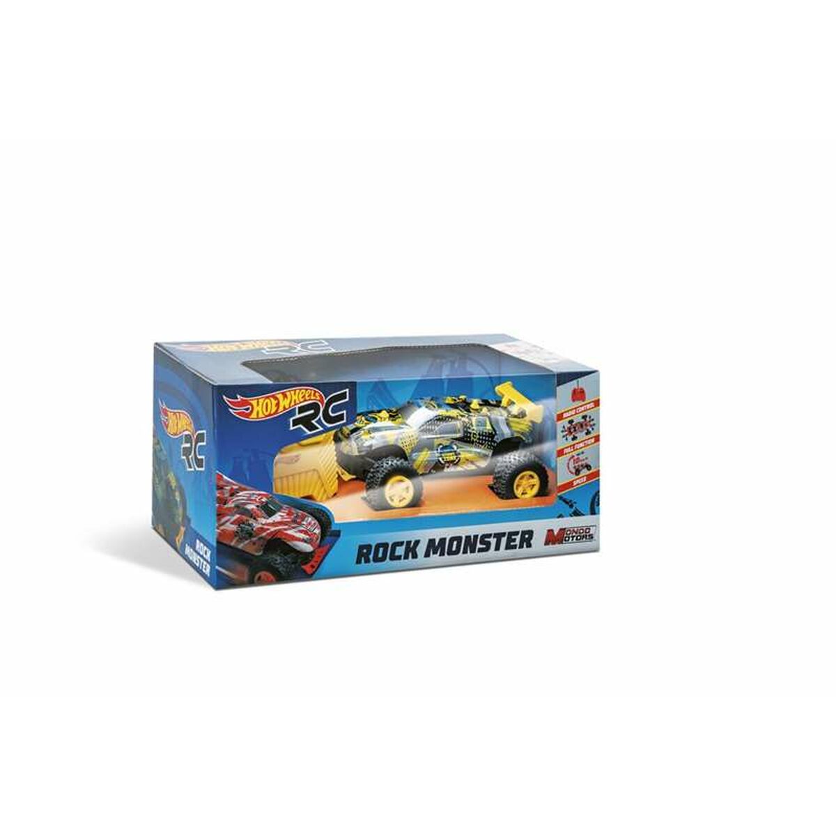 Radiostyrd bil Hot Wheels Rock Monster Hot Wheels 63339 (17 x 13 x 17 cm)-Leksaker och spel, Fordon-Hot Wheels-peaceofhome.se