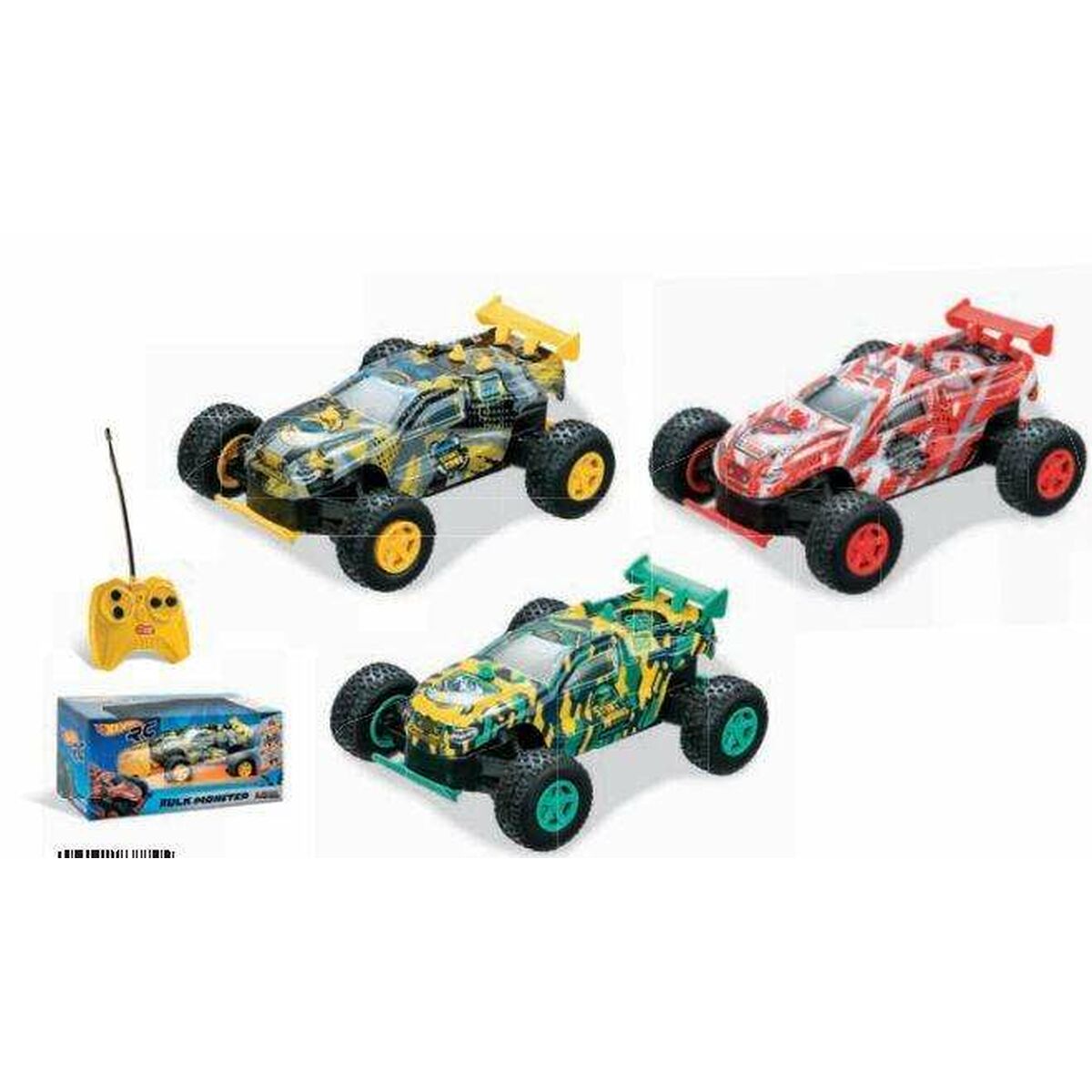 Radiostyrd bil Hot Wheels Rock Monster Hot Wheels 63339 (17 x 13 x 17 cm)-Leksaker och spel, Fordon-Hot Wheels-peaceofhome.se