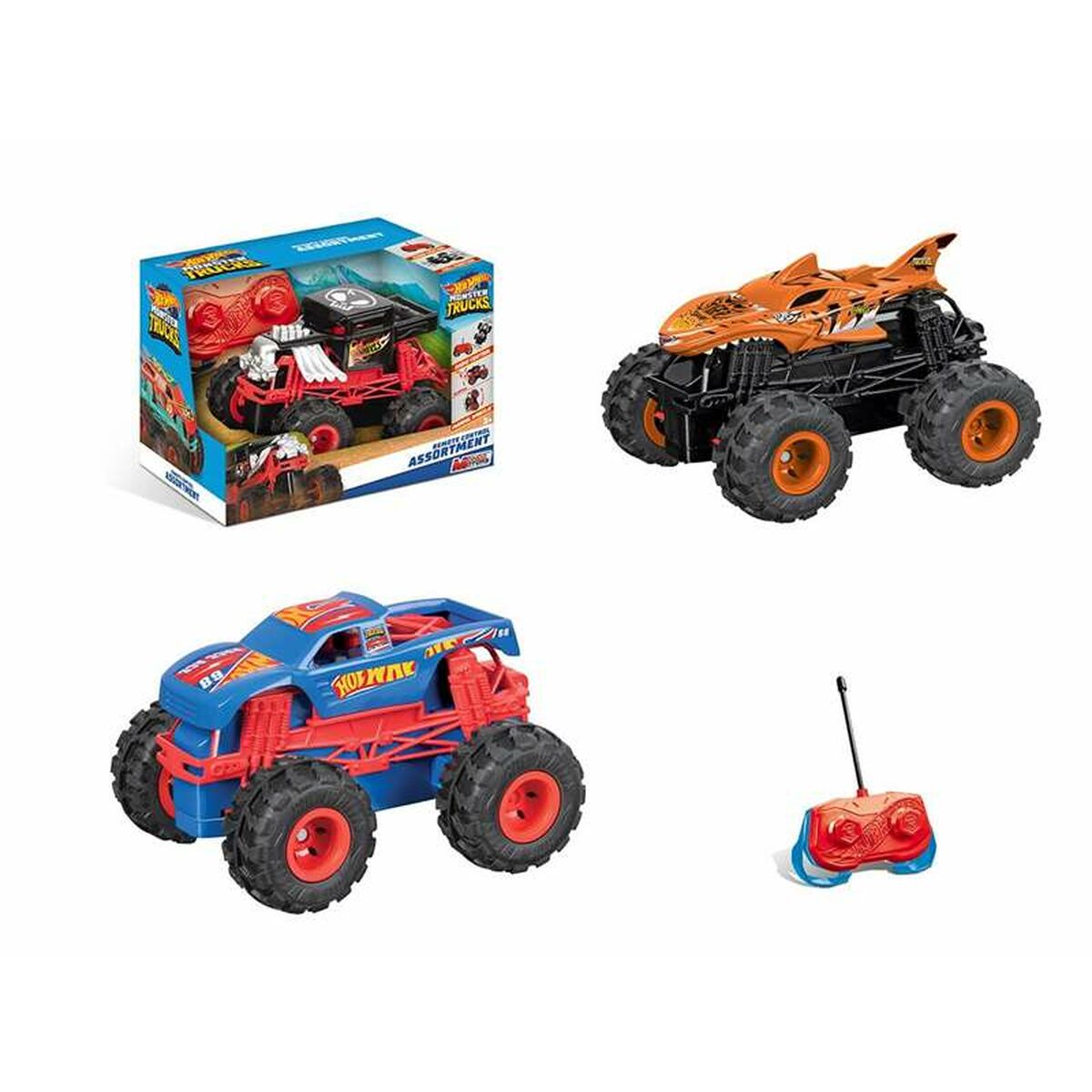Radiostyrd bil Hot Wheels mini Monster Truck 1:28 14,5 x 9,2 x 9 cm-Leksaker och spel, Fordon-Hot Wheels-peaceofhome.se