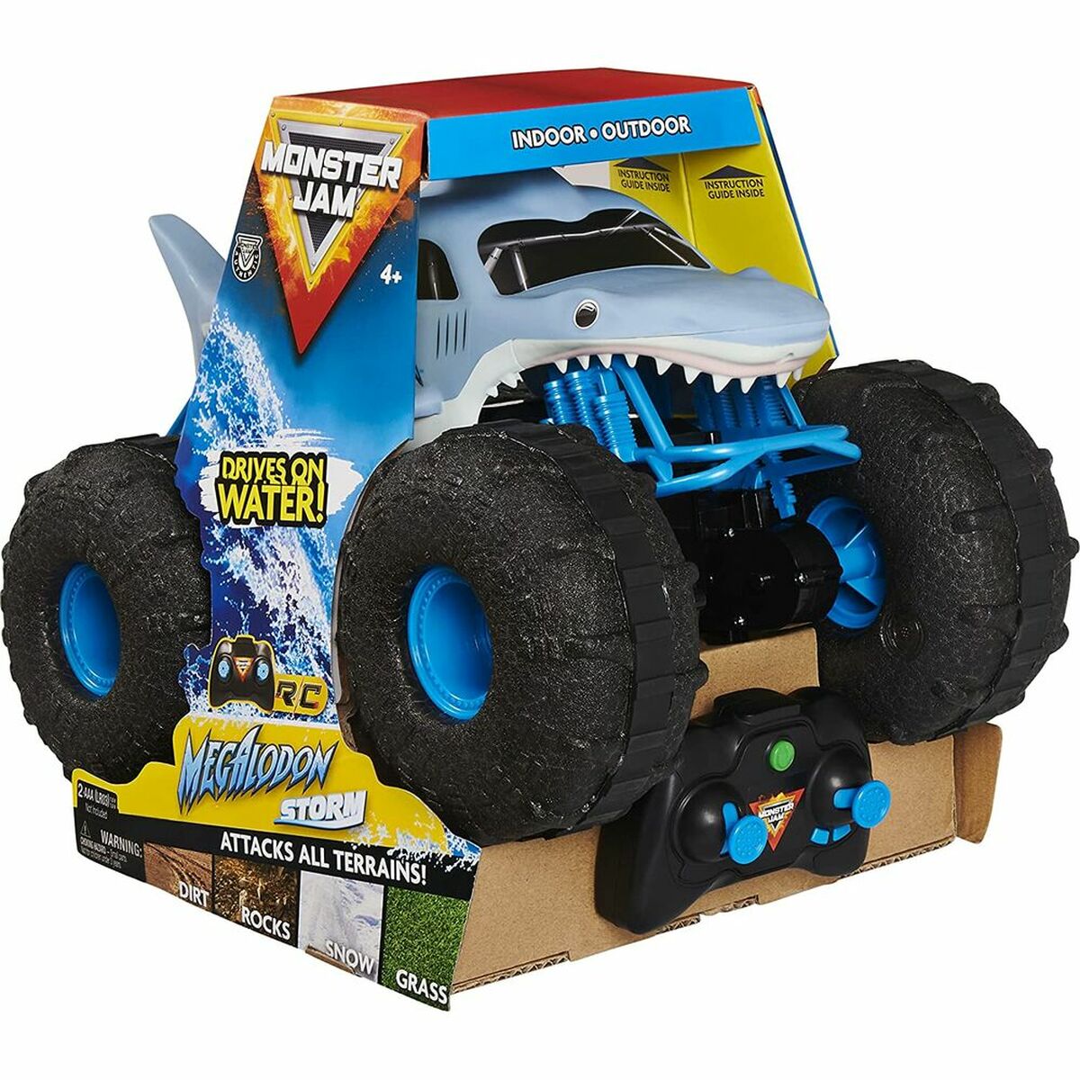 Radiostyrd bil Monster Jam Monster Jam Megalodon Storm-Leksaker och spel, Fordon-Monster Jam-peaceofhome.se