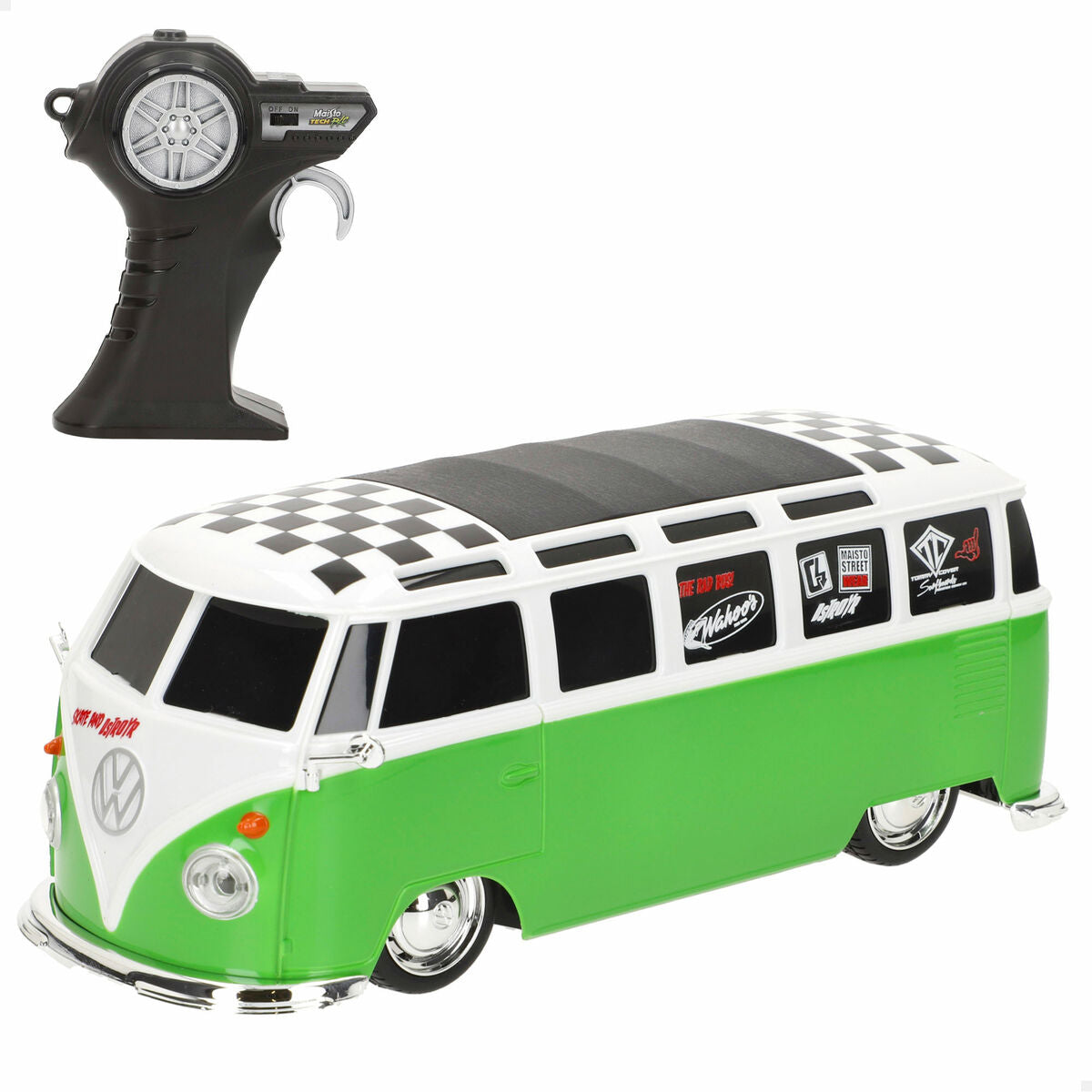 Radiostyrd bil Volkswagen COMBI 20 x 8 x 9 cm (4 antal)-Leksaker och spel, Fordon-Volkswagen-peaceofhome.se