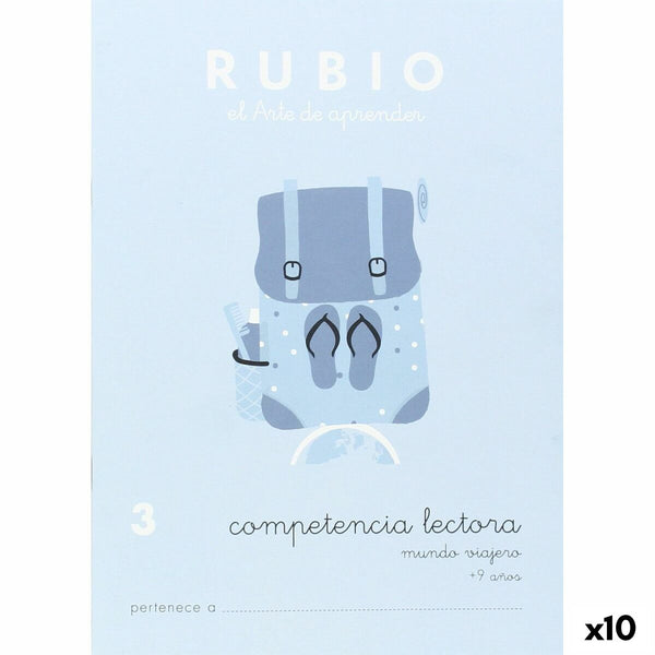 Reading Comprehension Notebook Rubio Nº3 A5 spanska (10 antal)-Kontor och Kontorsmaterial, Pappersprodukter för kontoret-Cuadernos Rubio-peaceofhome.se